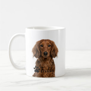 Personalised Realistic Dachshund Portrait Dog Mug