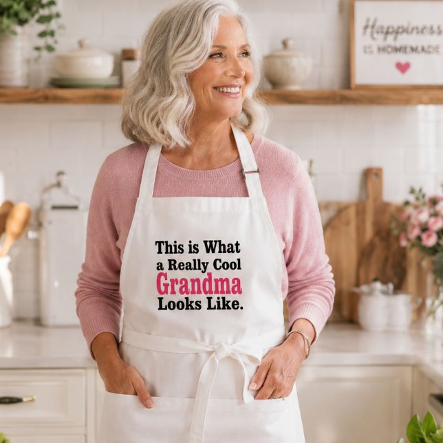 Personalised Really Cool Grandma Looks Like Apron (Creator Uploaded)