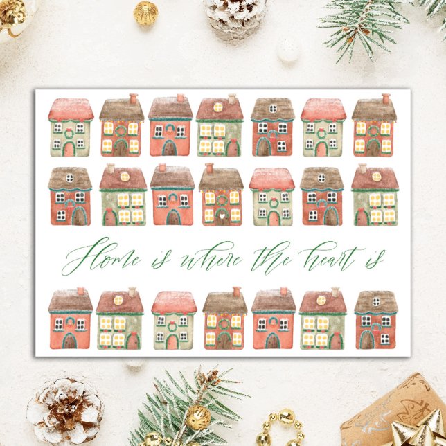 Personalised Realtor Home is where the heart is Holiday Card (Creator Uploaded)