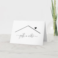 Personalised Realtor Just a Note Greeting Card