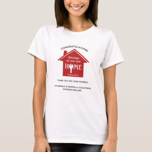 Personalised Realtor To Client Gift Referrals T-Shirt