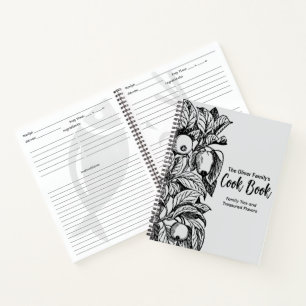 Personalised recipe book   Blank Custom Cookbook