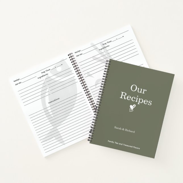 Personalised Recipe Book- Custom Name Cookbook Notebook (Inside)