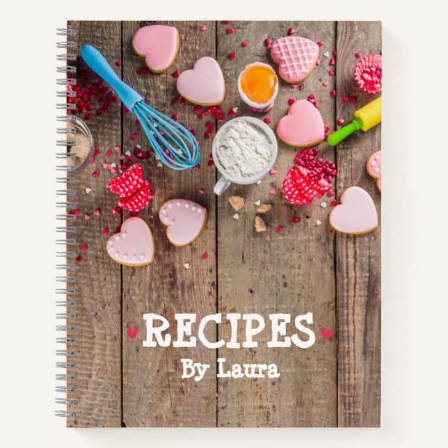 Personalised recipe book to write in (Front)