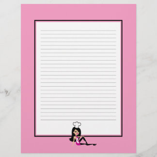 Personalised Recipe Pages Lined