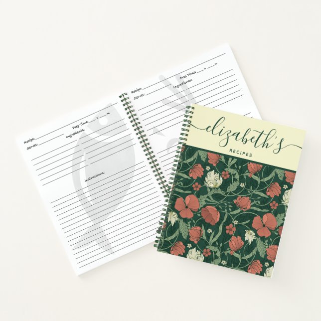 Personalised Recipe Spiral Notebook (Inside)
