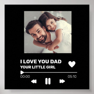 Personalised Record Display Gift Poster