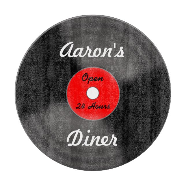 Personalised Record Kitchen Cutting Board Gift (Front)