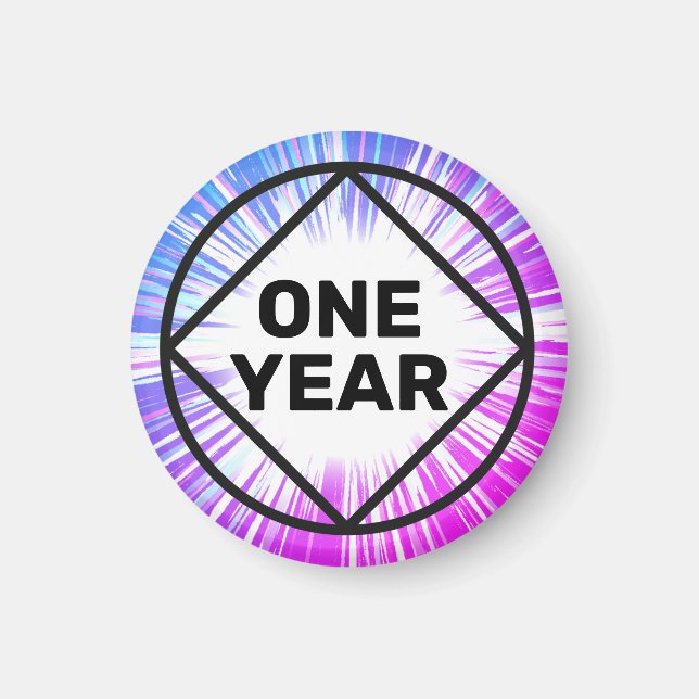 Personalised Recovery Gift any days months colour Magnet (Front)