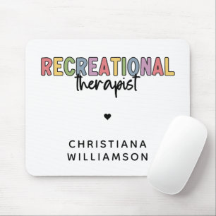 Personalised Recreational Therapist Mouse Mat