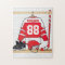 Personalised Red and White Ice Hockey Jersey