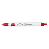 Personalised red apple kindergarten school teacher