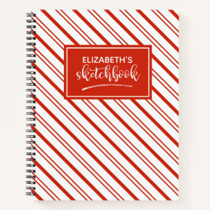 Personalised Red Artist Sketch book