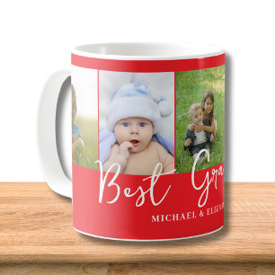 Personalised Red Best Grandma Photo  Coffee Mug