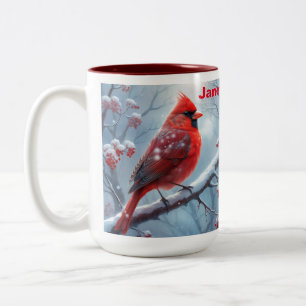 Personalised Red Cardinal Coffee Cup, Cardinal Cup