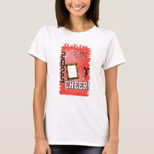Personalised Red Cheer Leader 2025 T-Shirt