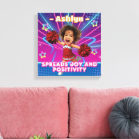 Personalised Red Cheerleader | Custom Kid Photo