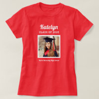 Personalised Red Class of 2025 Graduation Photo