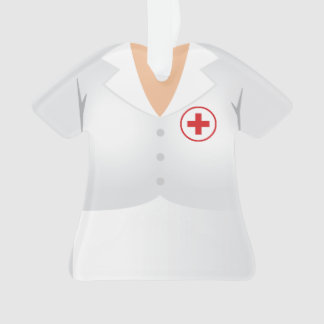 Personalised Red Cross Worker Christmas Ornament