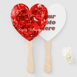 Personalised Red Diamond Set of Fans