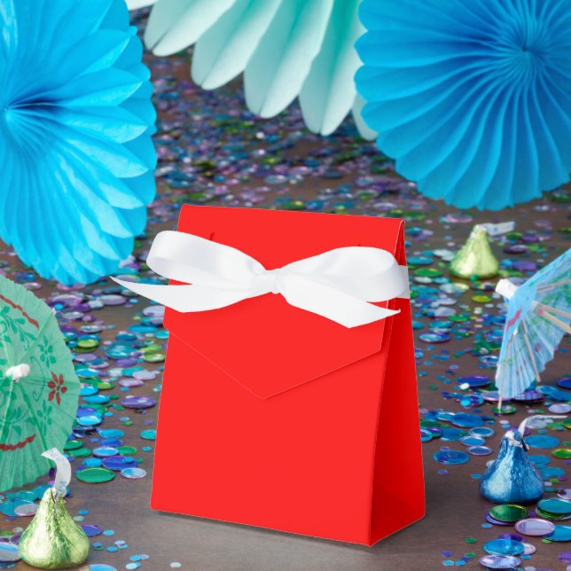 Personalised Red Favour Boxes – Tent 3x1.5x3.25 (Party)