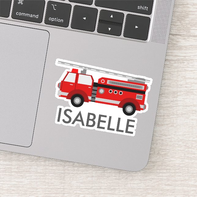 Personalised Red Firetruck (Detail)