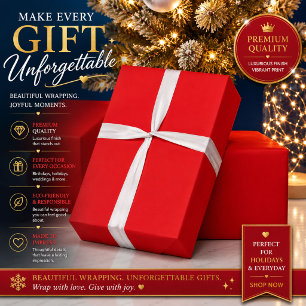 Personalised Red Gift Wrapping Paper