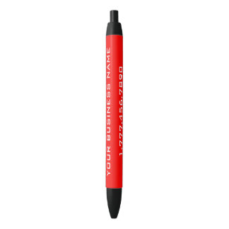 Personalised Red GMF Black Ink Pen