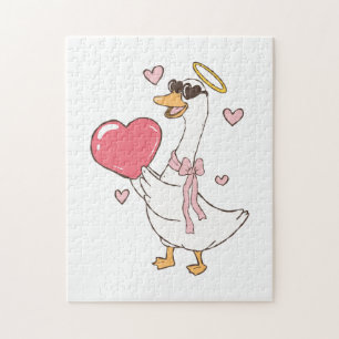 Personalised Red Love Valentine's Day Jigsaw Puzzle