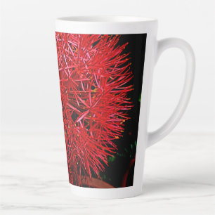 Personalised Red Mayflower Latte Mug