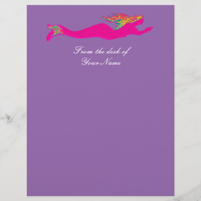 personalised red mermaid (Front)