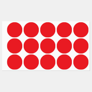 Personalised Red Monogram Labels