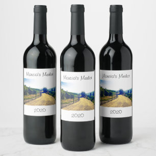 Personalised Red or White Wine Label Design
