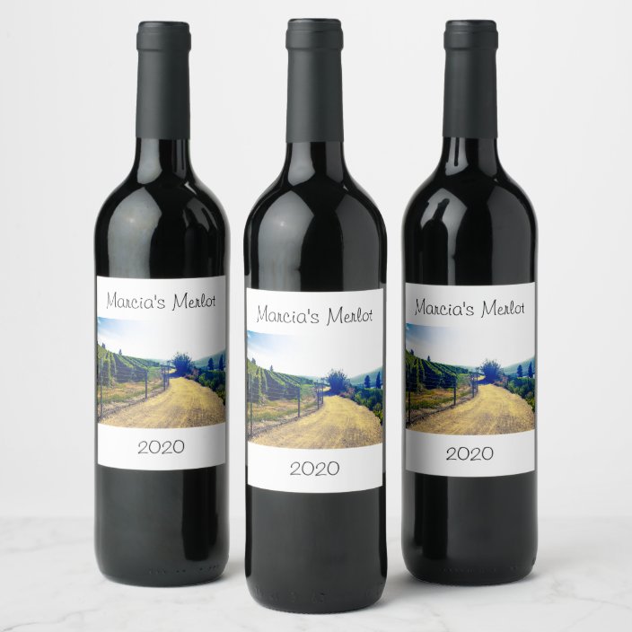 Personalised Red or White Wine Label Design Zazzle.co.uk