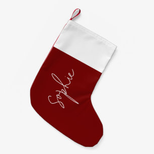 Personalised Red Plush Family Christmas Stocking