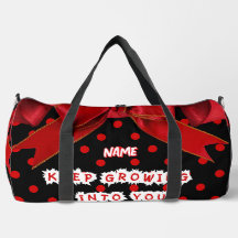 Personalised Red Polka Dot Bow Spiral