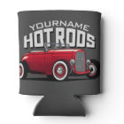 Personalised Red Roadster Vintage Hot Rod Shop