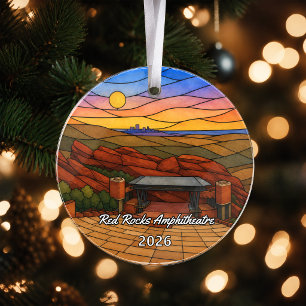 Personalised Red Rocks Park and Amphitheatre Acryl Ornament