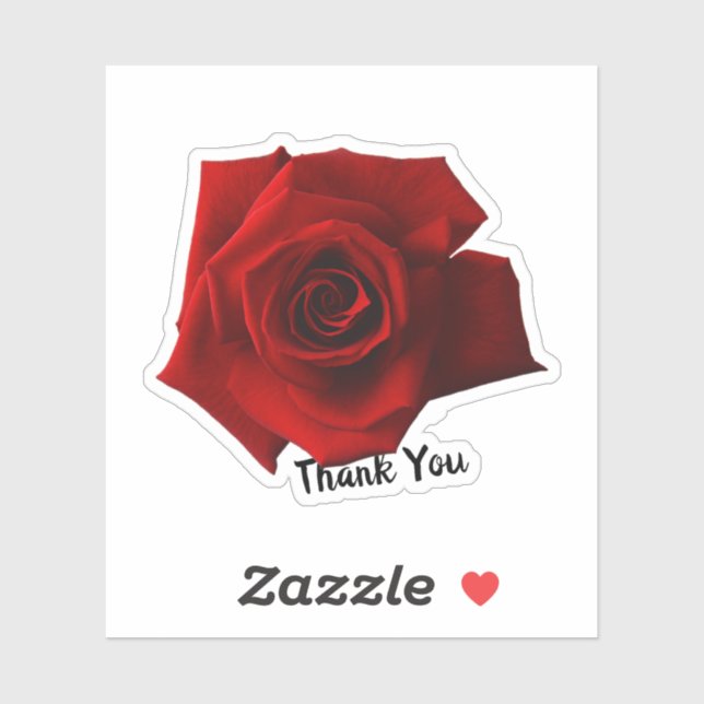 Personalised Red Rose  (Sheet)