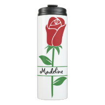 Personalised Red Rose