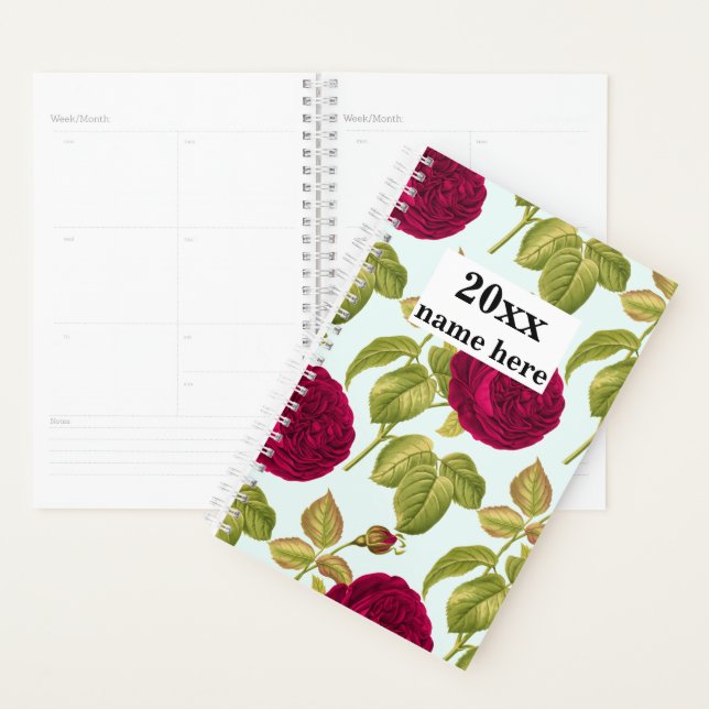 Personalised Red Roses Planner (Display)