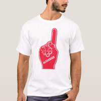 Personalised Red Sports Foam Finger