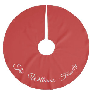 Personalised Red Tree Skirt