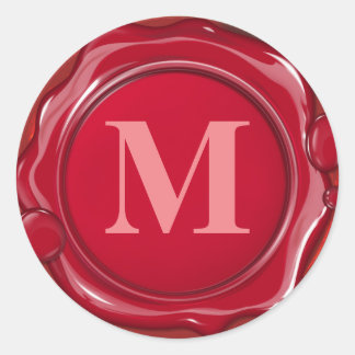 Personalised Red Wax Seal Initial