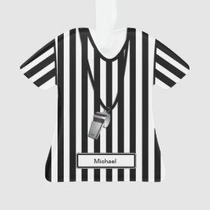 Personalised Referee with Whistle Ornament