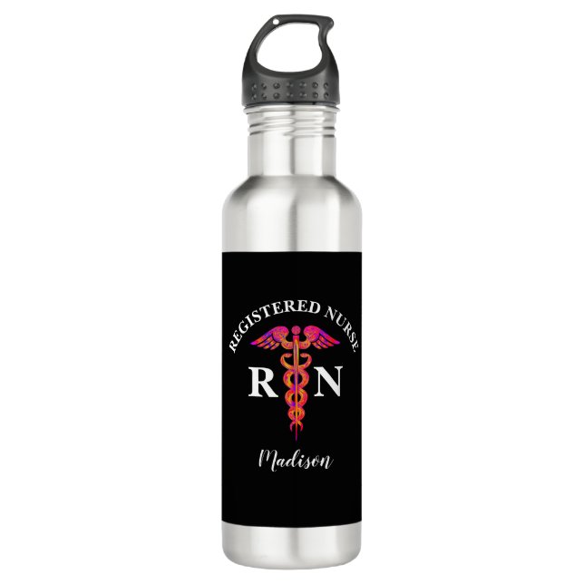 Personalised Registered Nurse 710 Ml Water Bottle (Front)