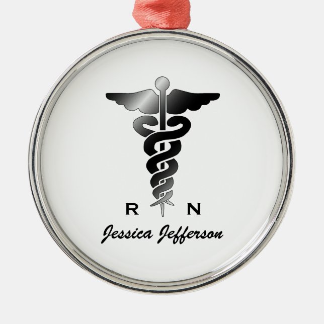 Personalised: Registered Nurse Ornament (Front)