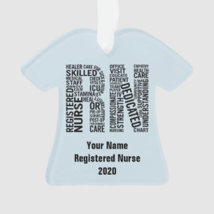 Personalised Registered Nurse RN Ornament