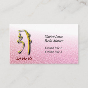 Personalised Reiki Master business cards