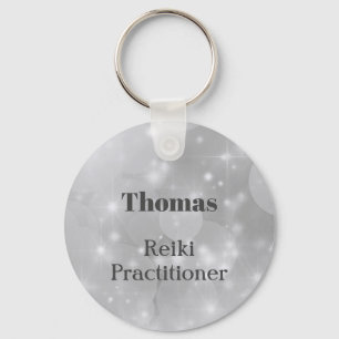 Personalised Reiki Practitioner design Key Ring